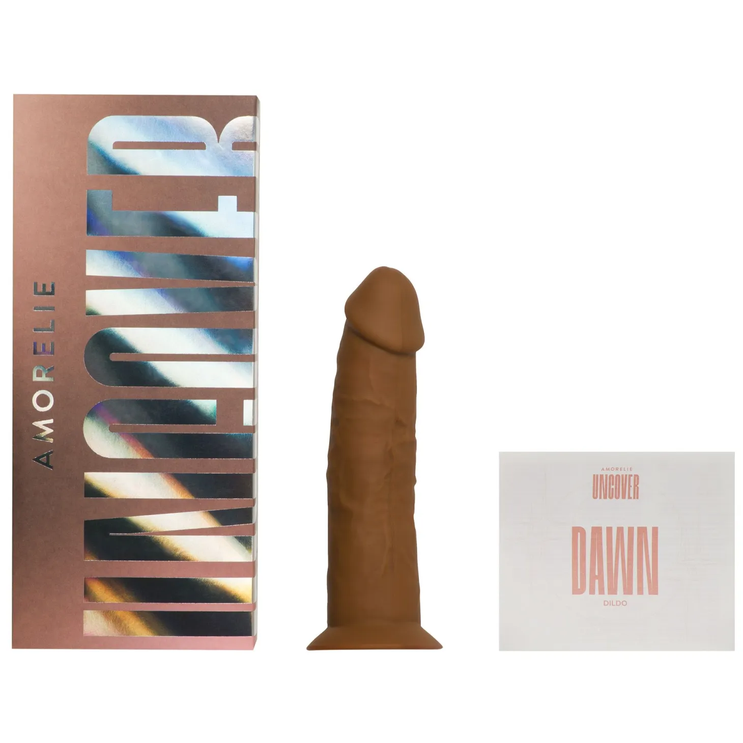 AMORELIE Uncover – Dawn Dildo 6 – Chestnut