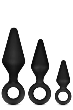 Anal Adventures Platinum - Assortiment de plugs anaux en silicone
