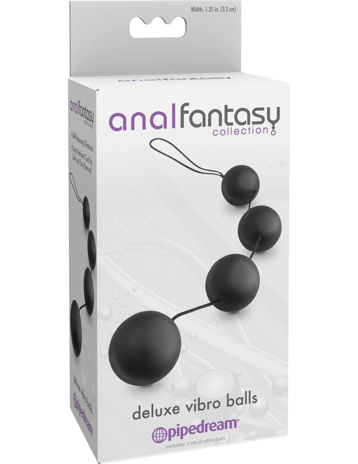 Anal Fantasy Boules anales Deluxe Vibro Noir