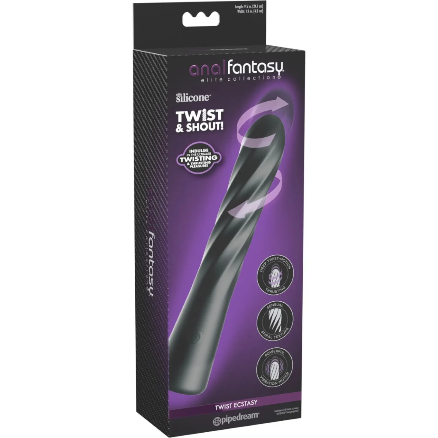 Anal Fantasy - Twist Ecstasy Thruster - Noir