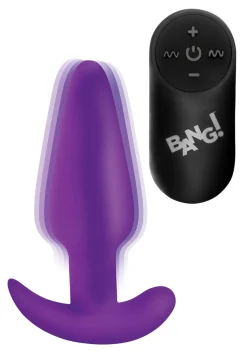 BANG! - Plug Anal Vibrant avec Télécommande - Violet