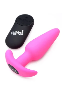 BANG! - Plug Anal Vibrant avec Télécommande - Rose