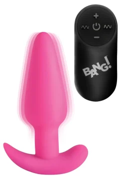 BANG! - Plug Anal Vibrant avec Télécommande - Rose