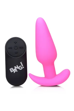 BANG! - Plug Anal Vibrant avec Télécommande - Rose