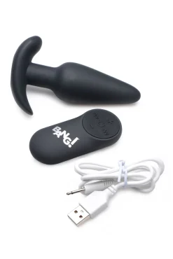 BANG! - Plug Anal Vibrant avec Télécommande -Noir