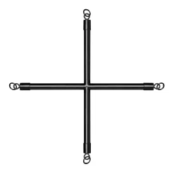 Barre de Crucifixion avec Menottes - Noir