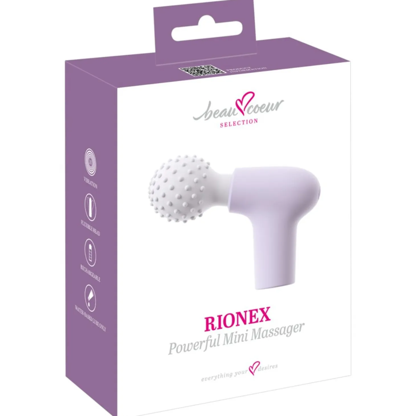 beau cœur - RIONEX Mini Massage Gun - Violet