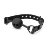Bedroom Fantasies - Bâillon avec boule en silicone percée - Noir
