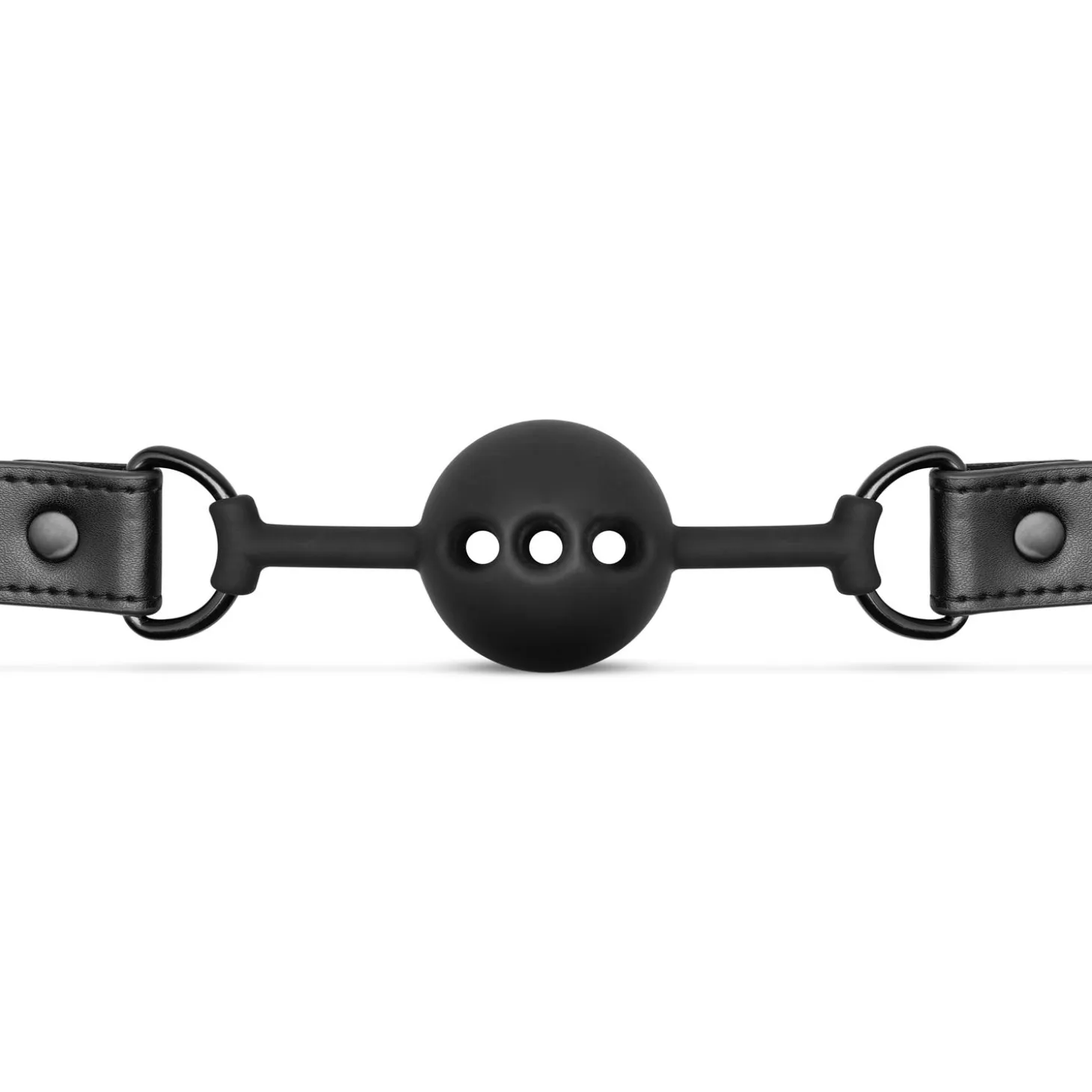 Bedroom Fantasies - Bâillon avec boule en silicone percée - Noir