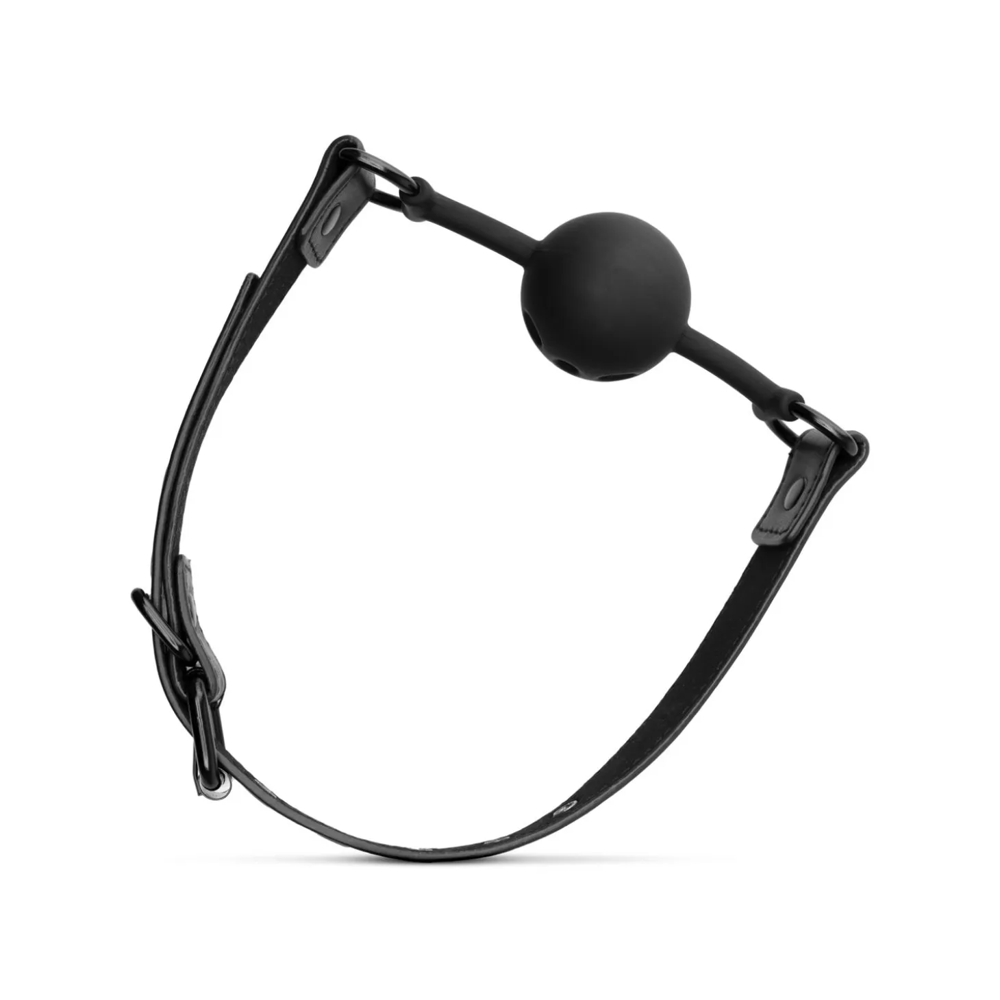Bedroom Fantasies - Bâillon avec boule en silicone percée - Noir