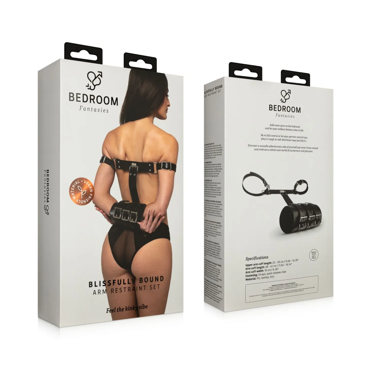 Bedroom Fantasies - Blissfully Bound Menottes pour les bras - Noir