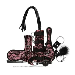 Bedroom Fantasies - Bound by Lace - Set SM 8 Pièces - Rose