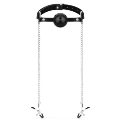 Bedroom Fantasies - Collier avec Laisse - Argent
