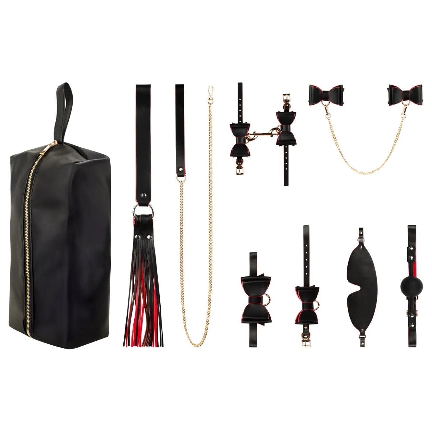 Bedroom Fantasies - Crimson & Ebony - Set de Luxe 8 Pièces