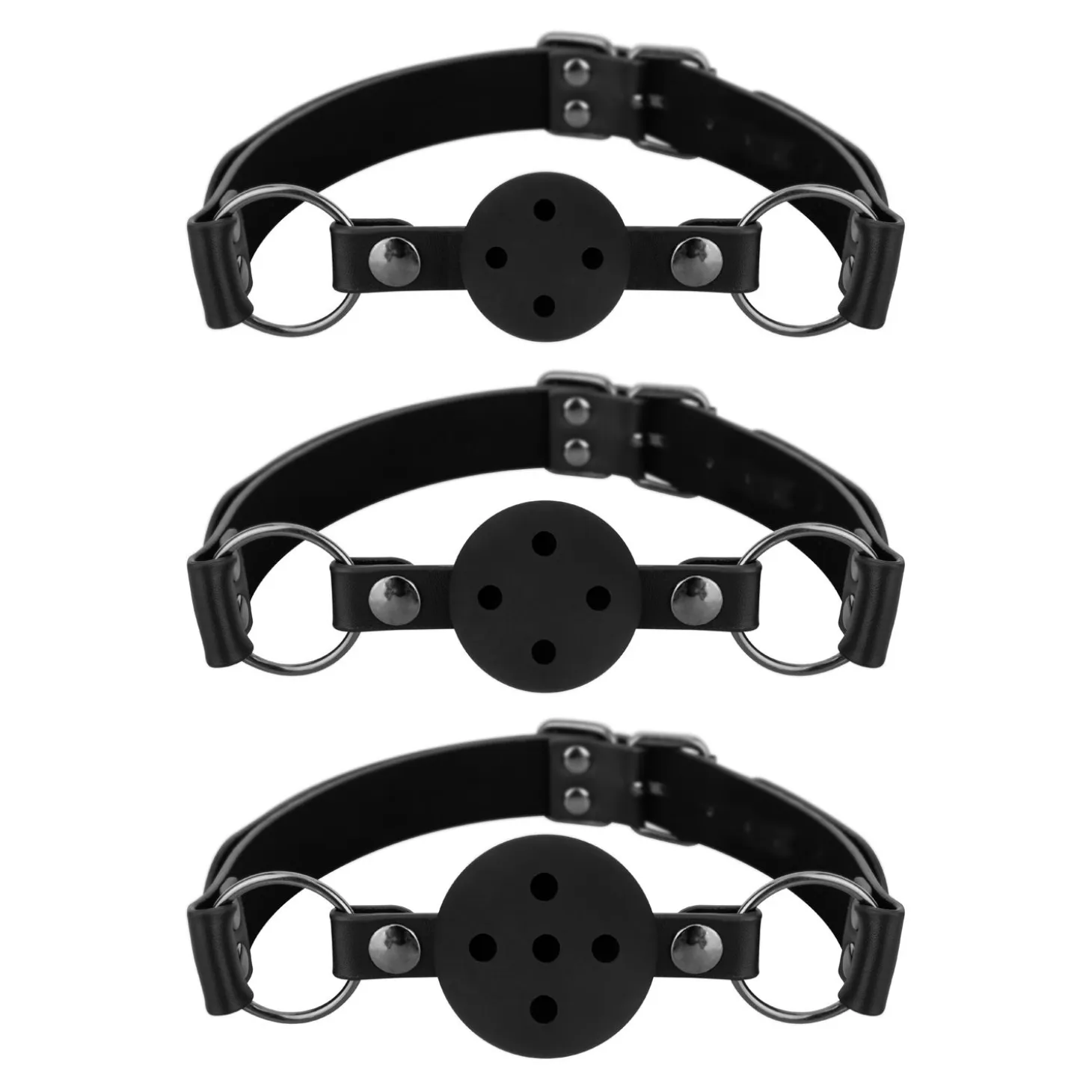 Bedroom Fantasies - Ensemble de 3 Ball Gags - Noir