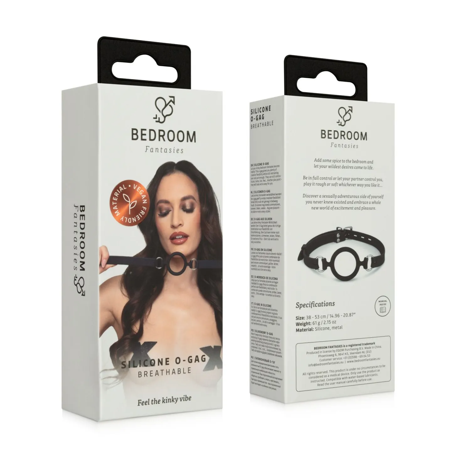 Bedroom Fantasies - O-Gag en silicone - Noir