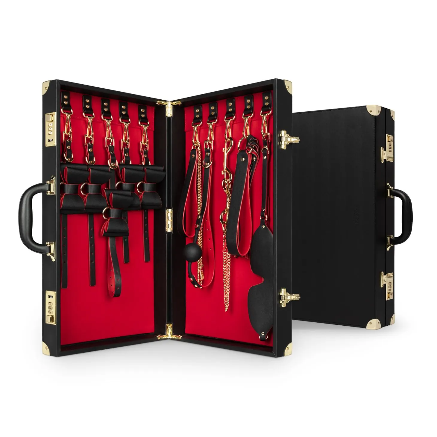 Bedroom Fantasies - Valise de Bondage 11 Pièces - Cuir synthétique