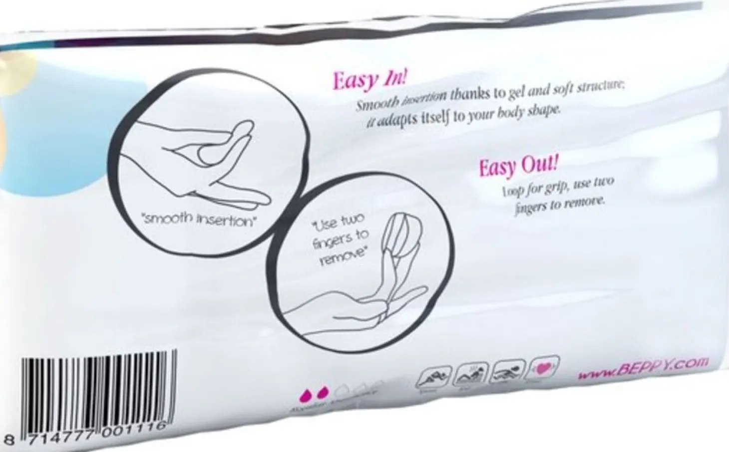Beppy - Tampons Extra Doux Secs - 4 pièces