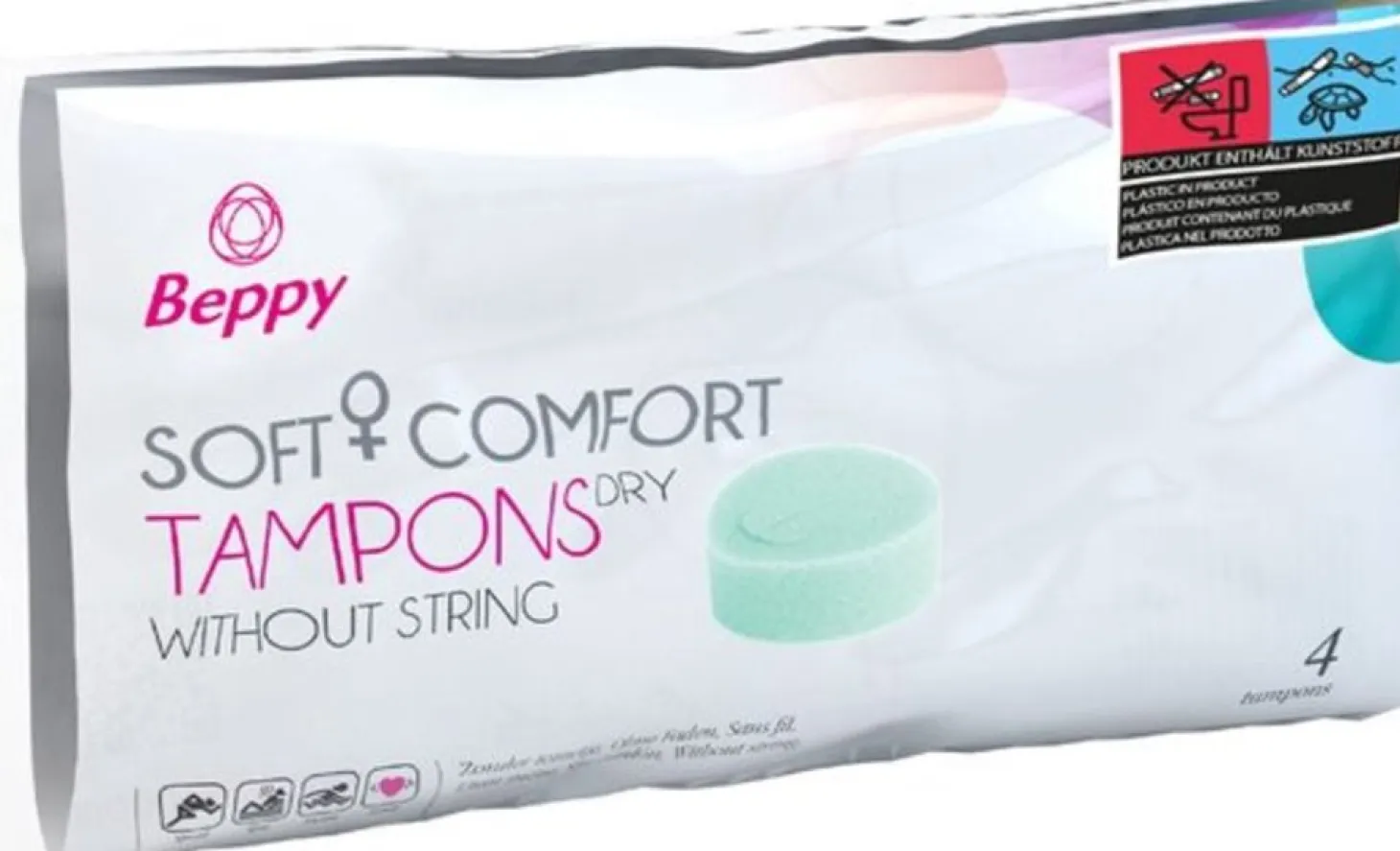 Beppy - Tampons Extra Doux Secs - 4 pièces