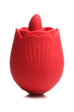 BLOOMGASM - French Rose Stimulateur Léchage et Vibration - Rouge