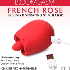 BLOOMGASM - French Rose Stimulateur Léchage et Vibration - Rouge