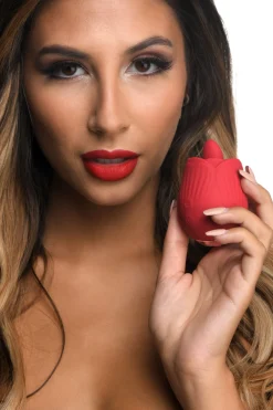 BLOOMGASM - French Rose Stimulateur Léchage et Vibration - Rouge