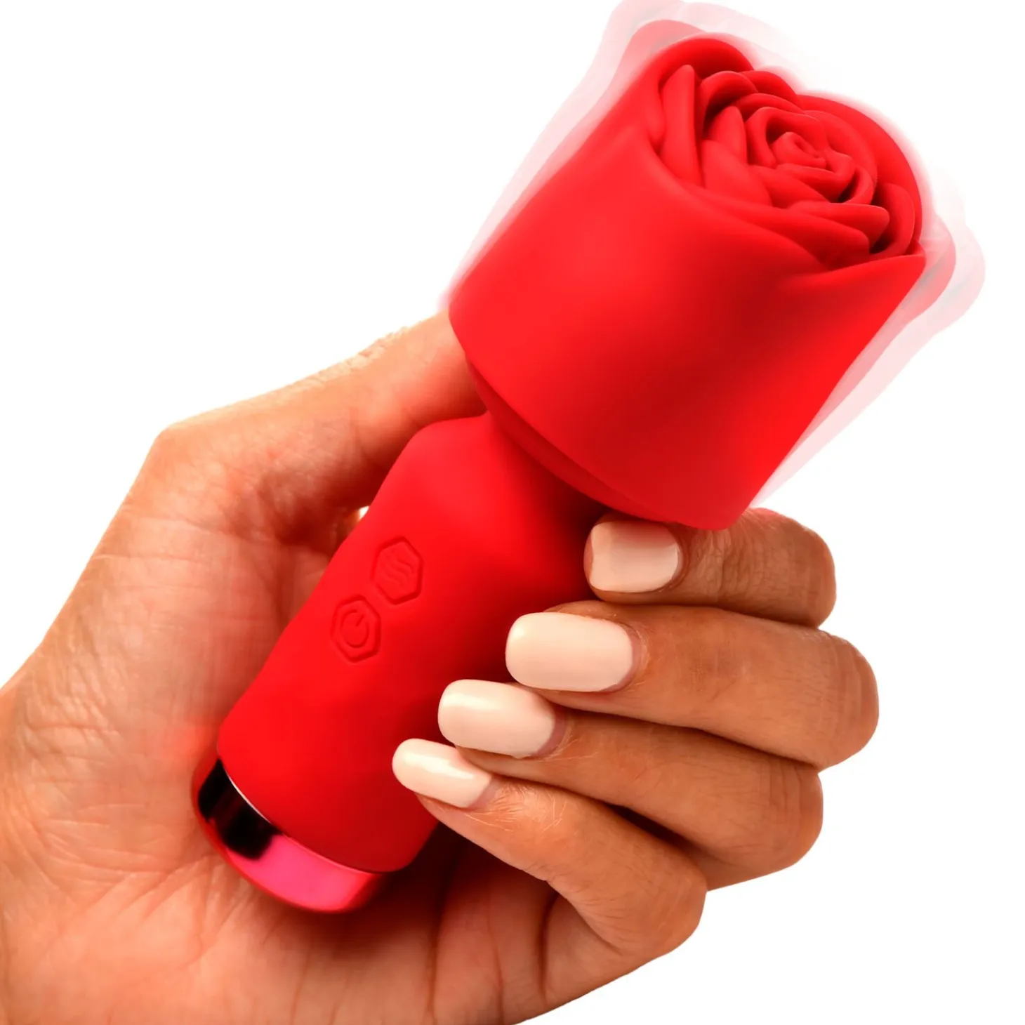 BLOOMGASM - Mini Vibromasseur Pleasure Rose - Rouge