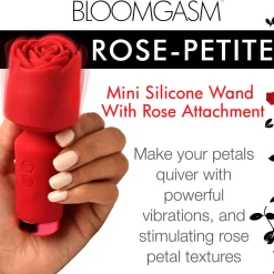 BLOOMGASM - Mini Vibromasseur Pleasure Rose - Rouge