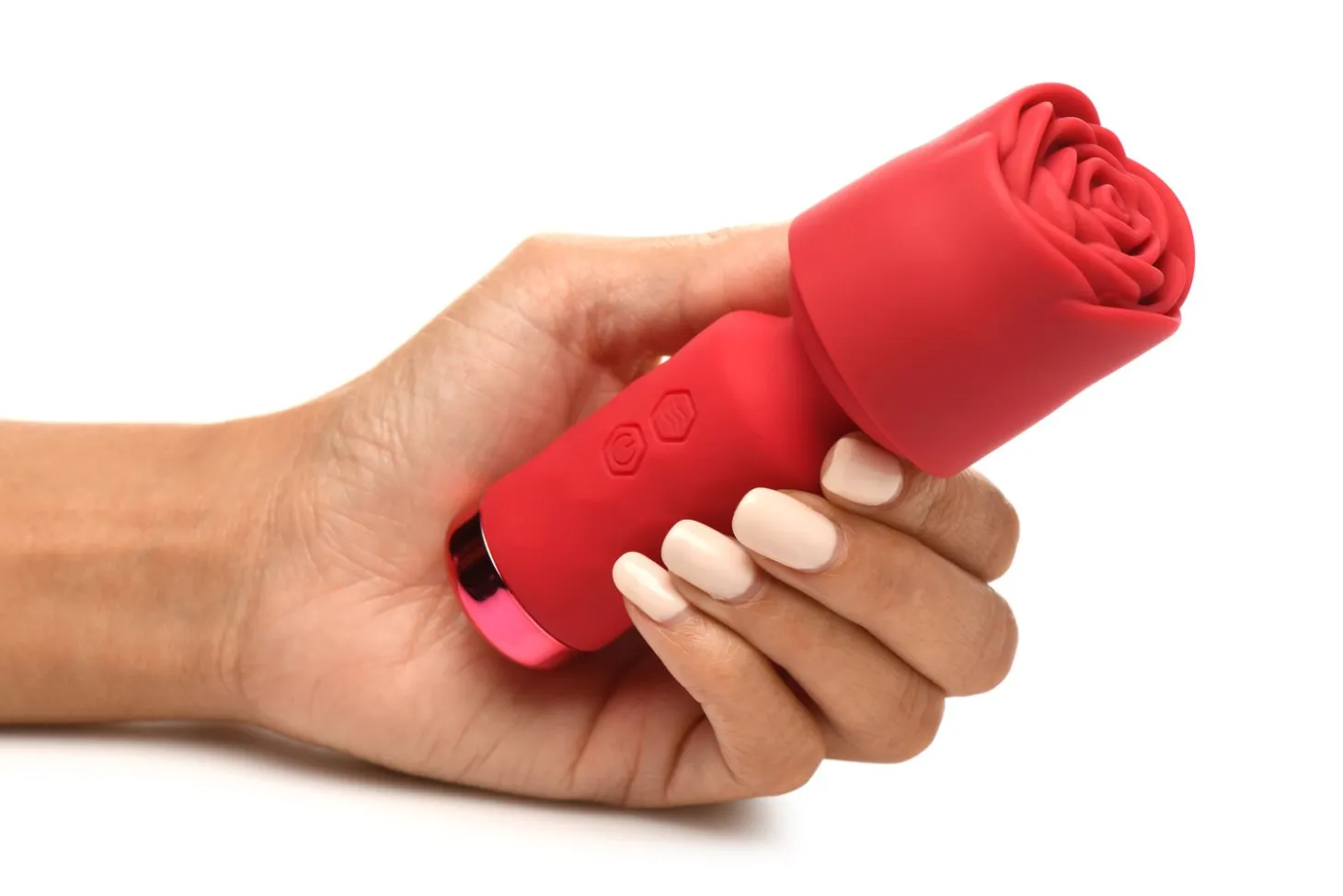 BLOOMGASM - Mini Vibromasseur Pleasure Rose - Rouge