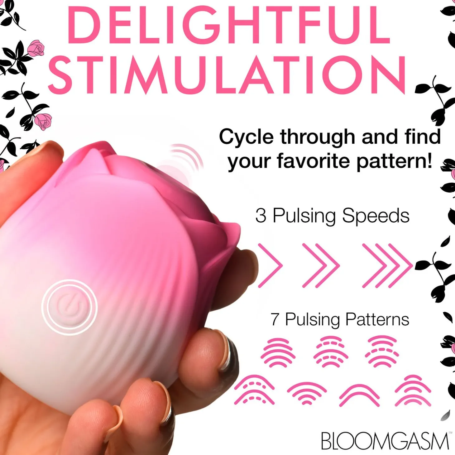 BLOOMGASM - Stimulateur Pétales Pulsants - Rose