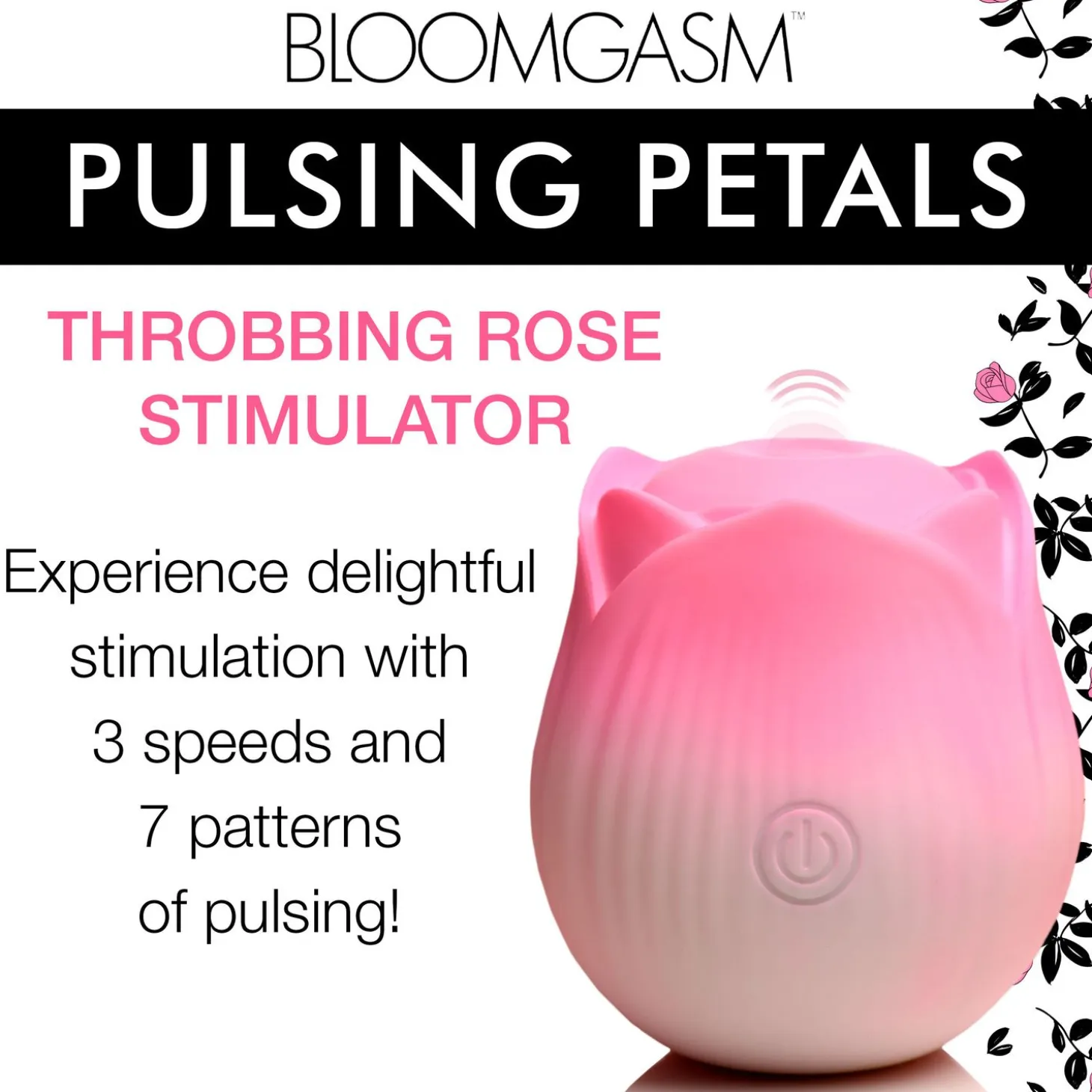 BLOOMGASM - Stimulateur Pétales Pulsants - Rose