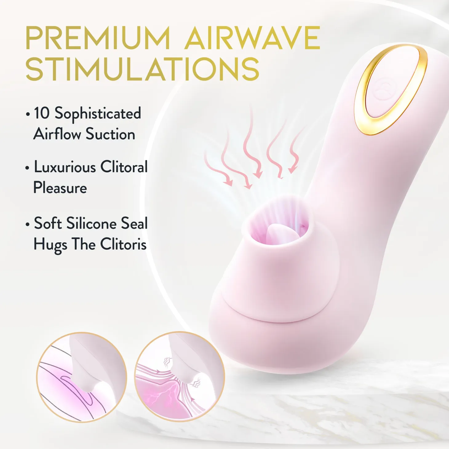 Blush - Delice Fleur Stimulateur à Pulsations d’Air - Barely Purple