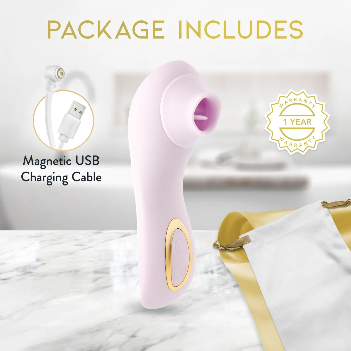 Blush - Delice Fleur Stimulateur à Pulsations d’Air - Barely Purple