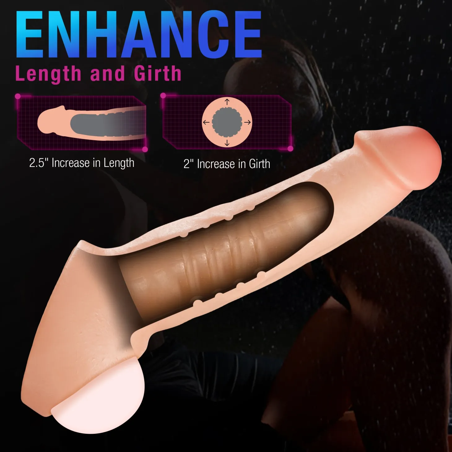 Blush - Performance Plus Thrive Extenseur de Pénis en Silicone - 6,3 cm
