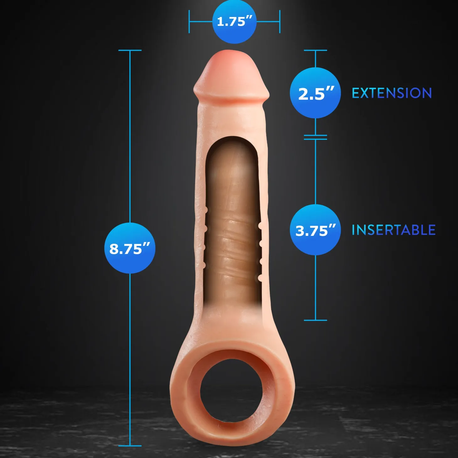 Blush - Performance Plus Thrive Extenseur de Pénis en Silicone - 6,3 cm