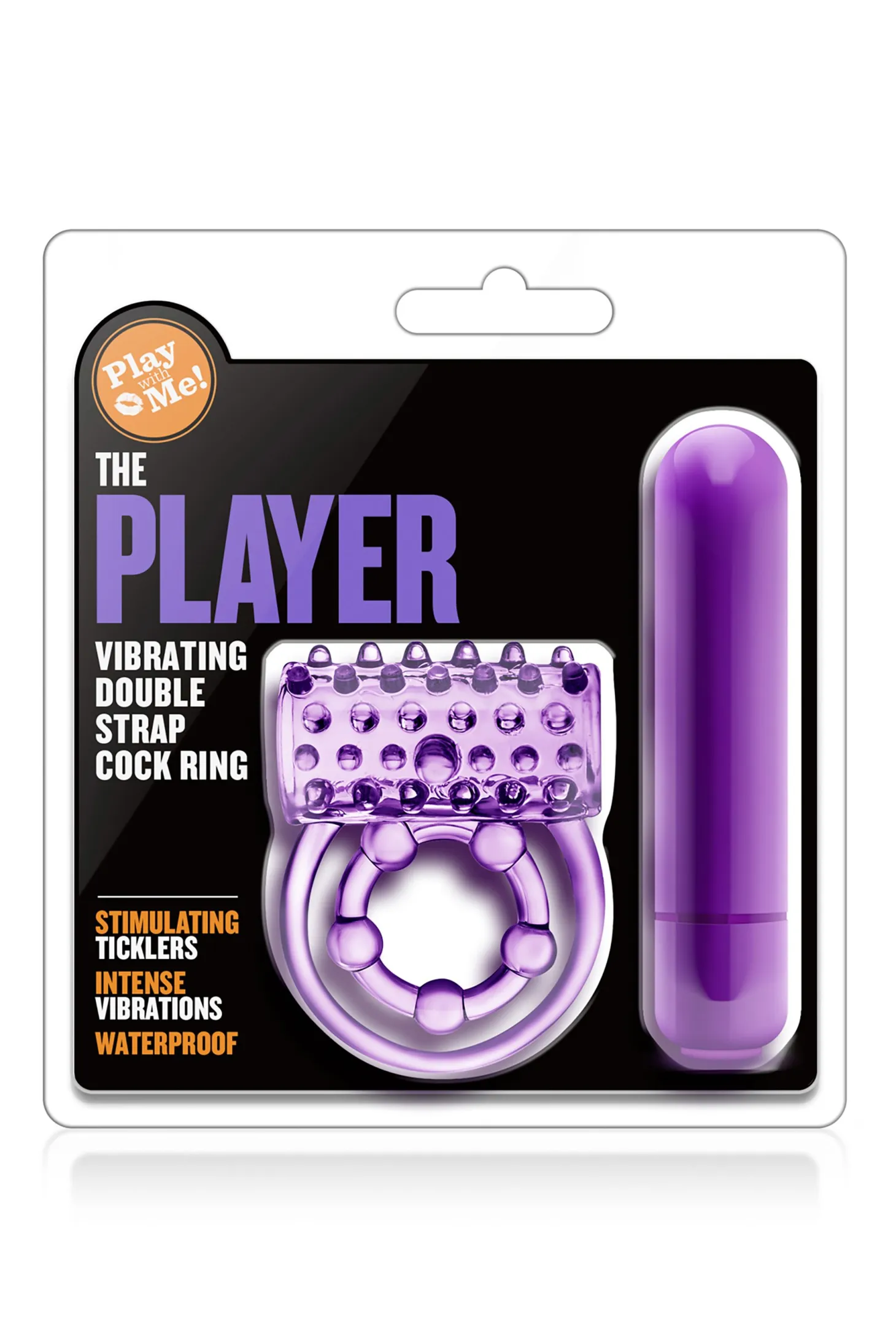 Blush - Play With Me The Player Anneau Double Vibrant avec Sangle Scrotale