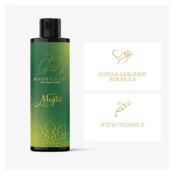 BodyGliss – Huile de Massage et Lubrifiant 2-en-1 Minty Mojito – 150 ml