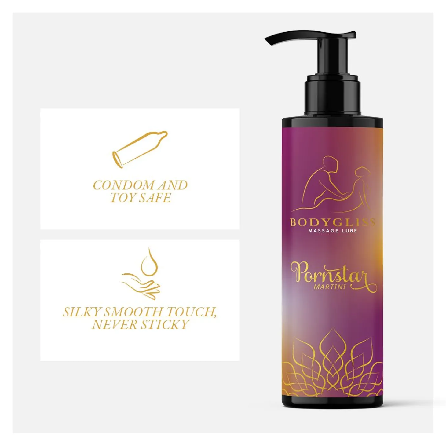 BodyGliss - Huile de Massage et Lubrifiant en 1 Pornstar Martini - 150 ml