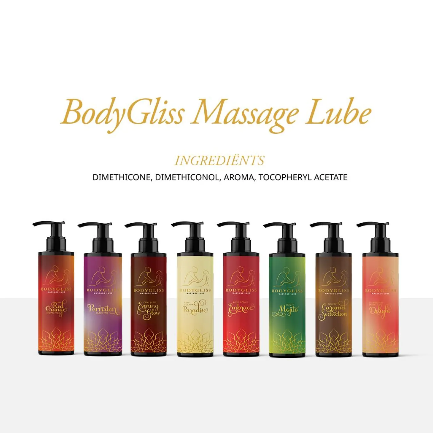BodyGliss - Huile de massage et lubrifiant Orange sanguine - 150 ml