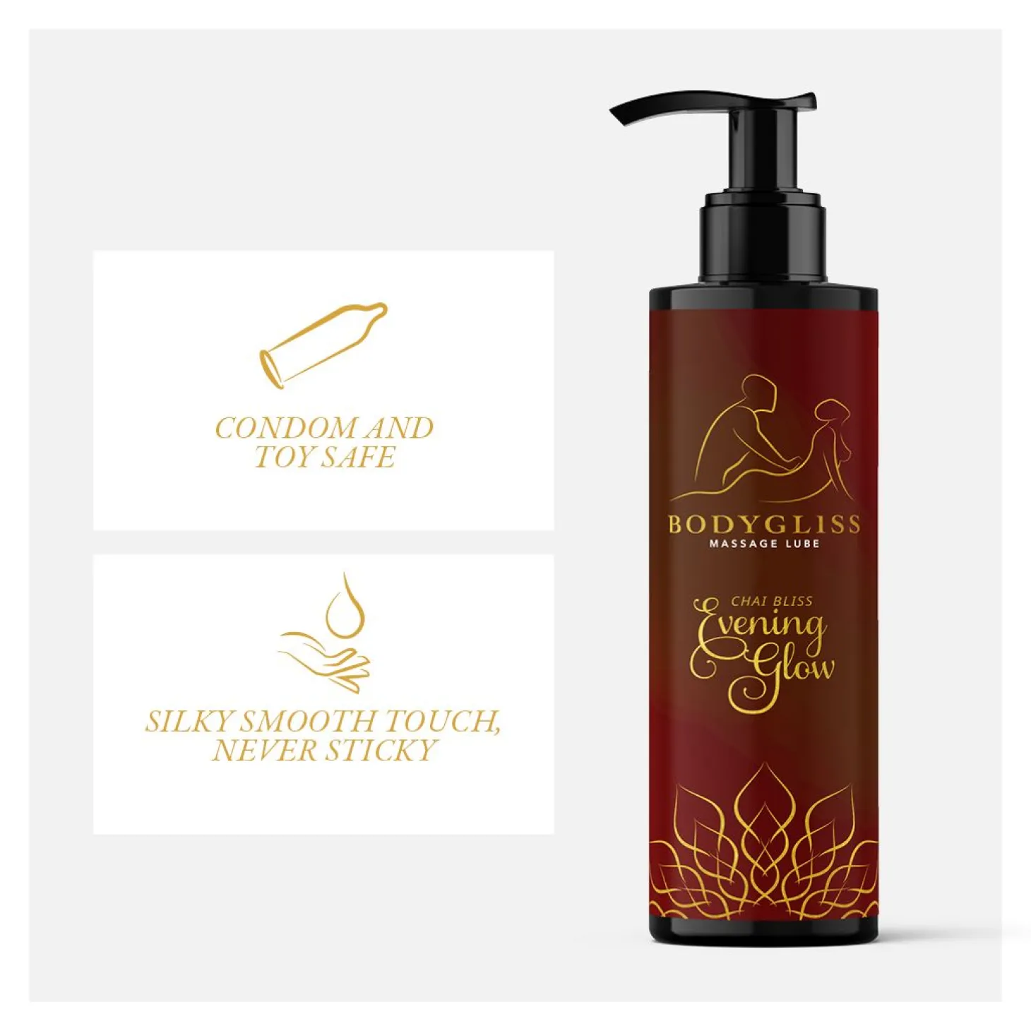 BodyGliss - Huile de Massage et Lubrifiant en 1 Chai Bliss - 150 ml