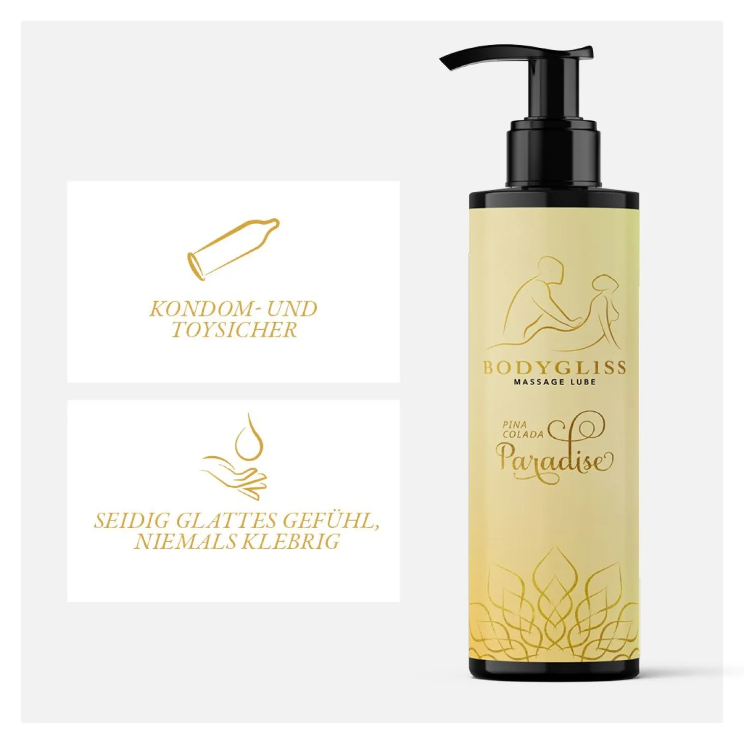 BodyGliss - Huile de Massage et Lubrifiant en Un Pina Colada - 150 ml
