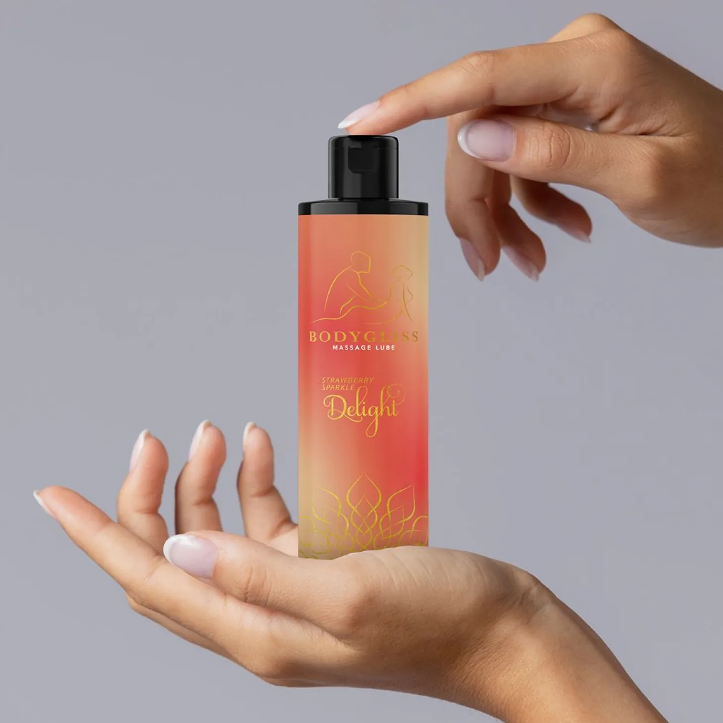 BodyGliss - Huile de massage et lubrifiant fraise et champagne - 150 ml