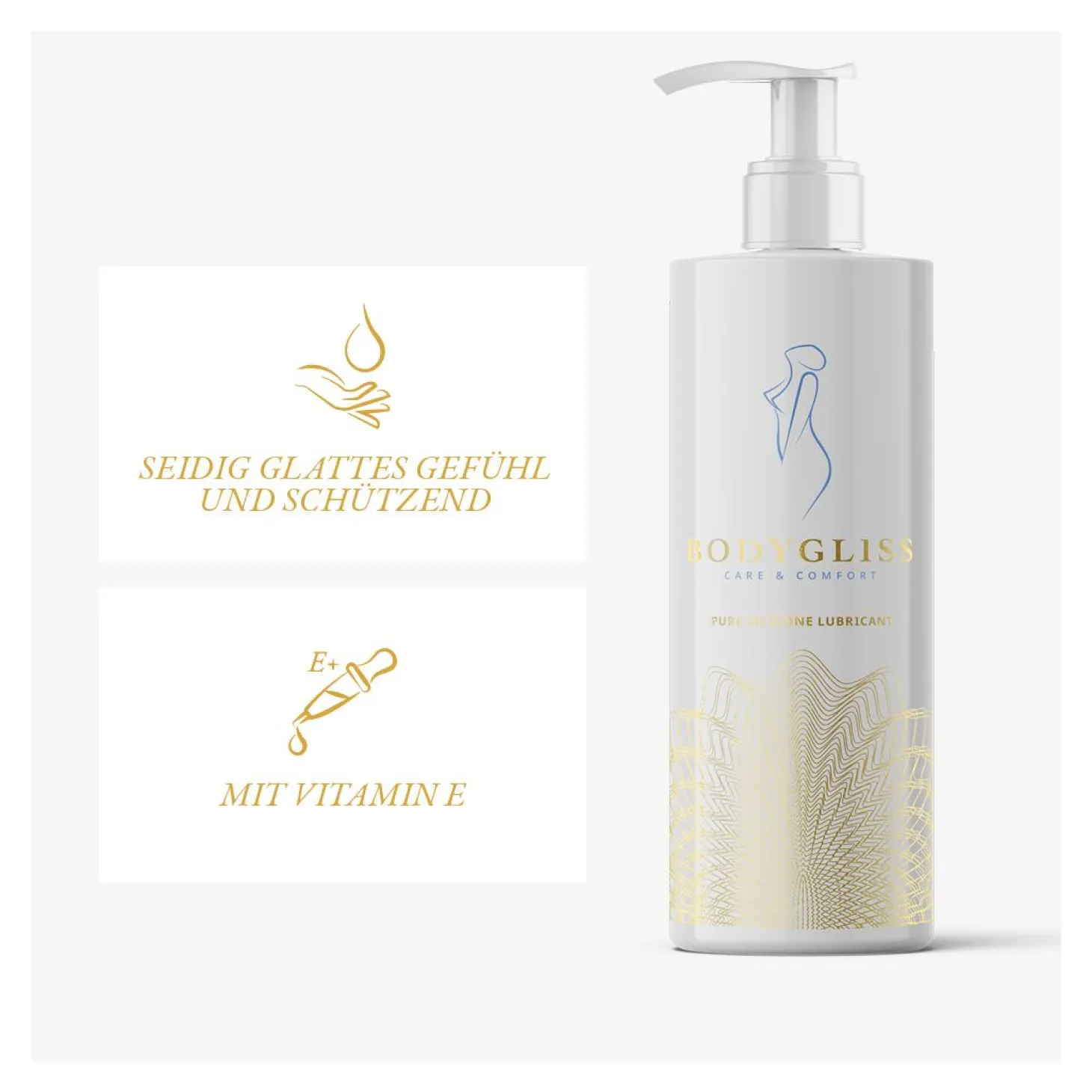 BodyGliss - Lubrifiant à base de silicone soins et confort Collection soins féminins - 250 ml