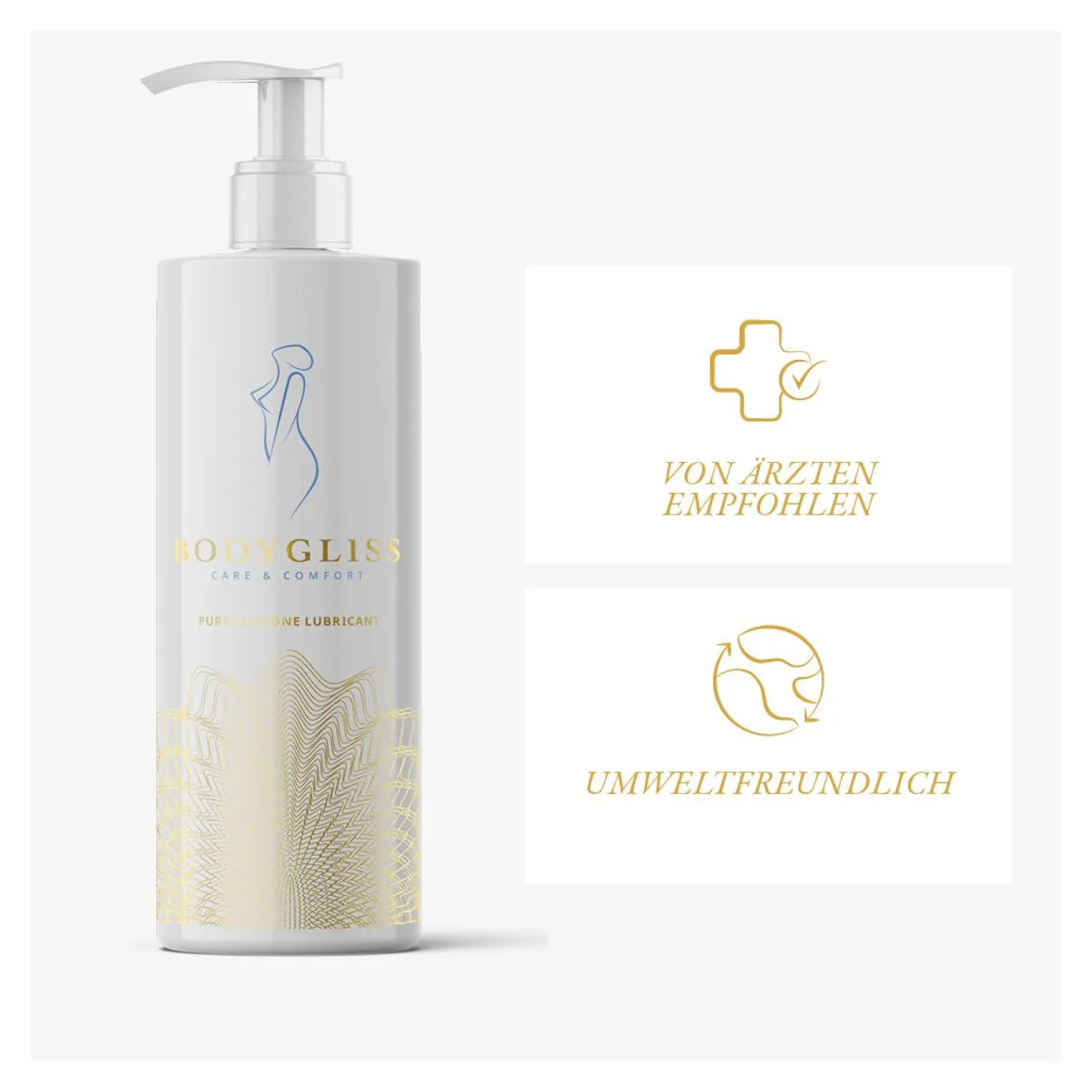 BodyGliss - Lubrifiant à base de silicone soins et confort Collection soins féminins - 250 ml
