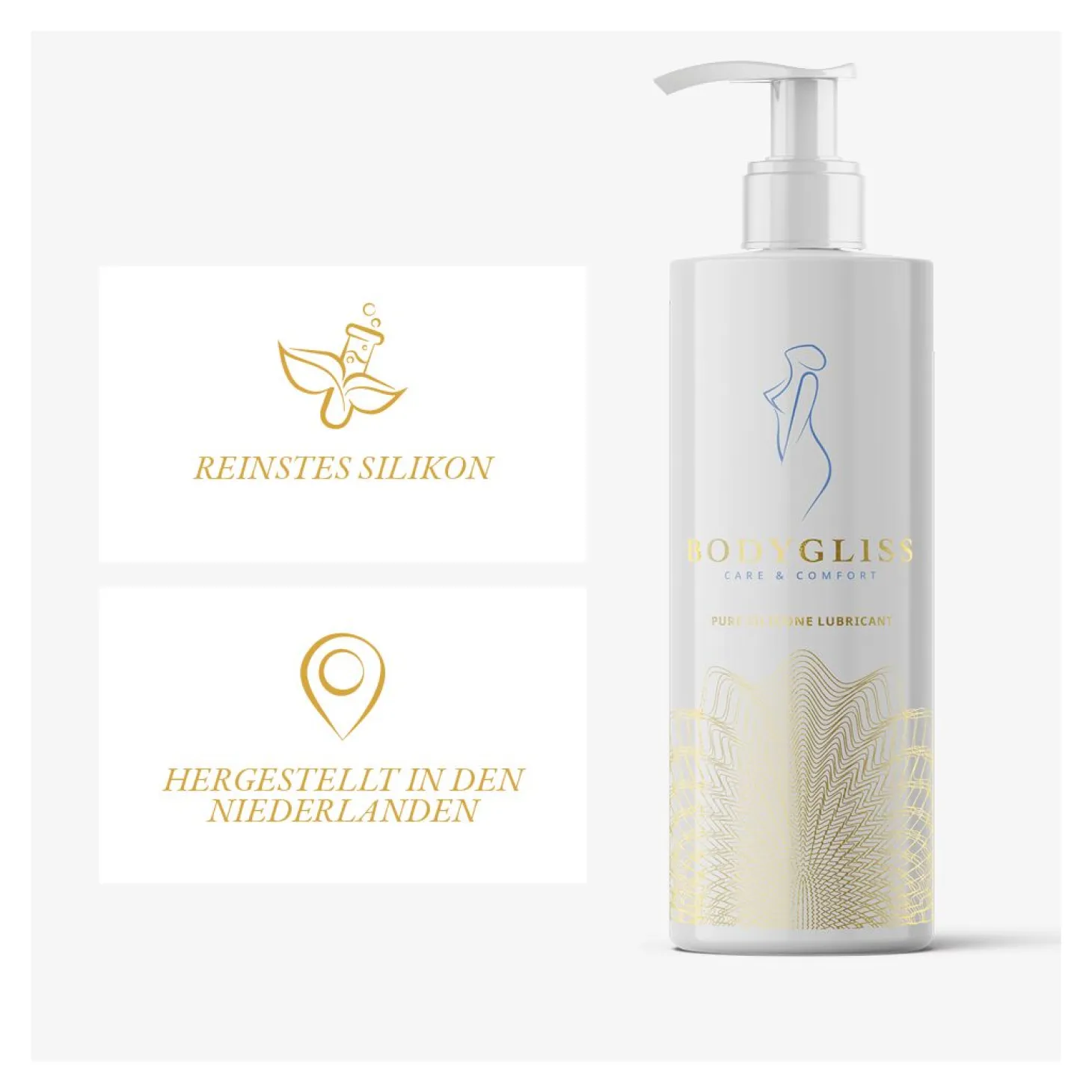 BodyGliss - Lubrifiant à base de silicone soins et confort Collection soins féminins - 250 ml