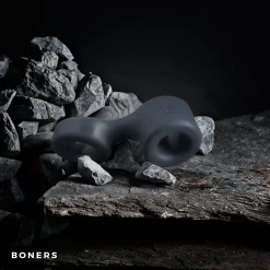 Boners Anneau pénien et séparateur de testicules - Gris