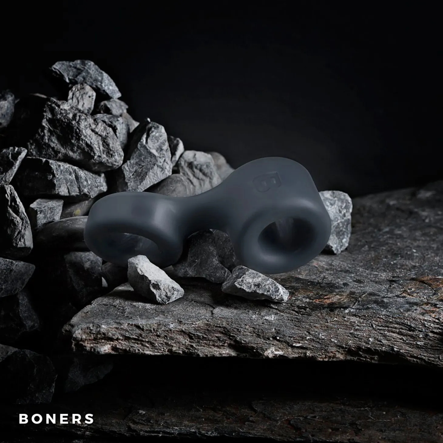 Boners Anneau pénien et séparateur de testicules - Gris