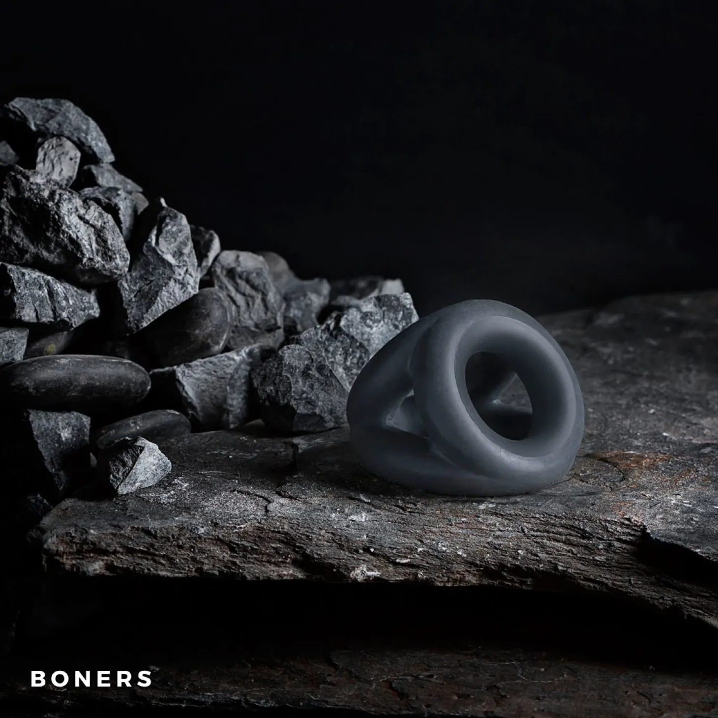 Boners Anneau pénien triple en silicone liquide
