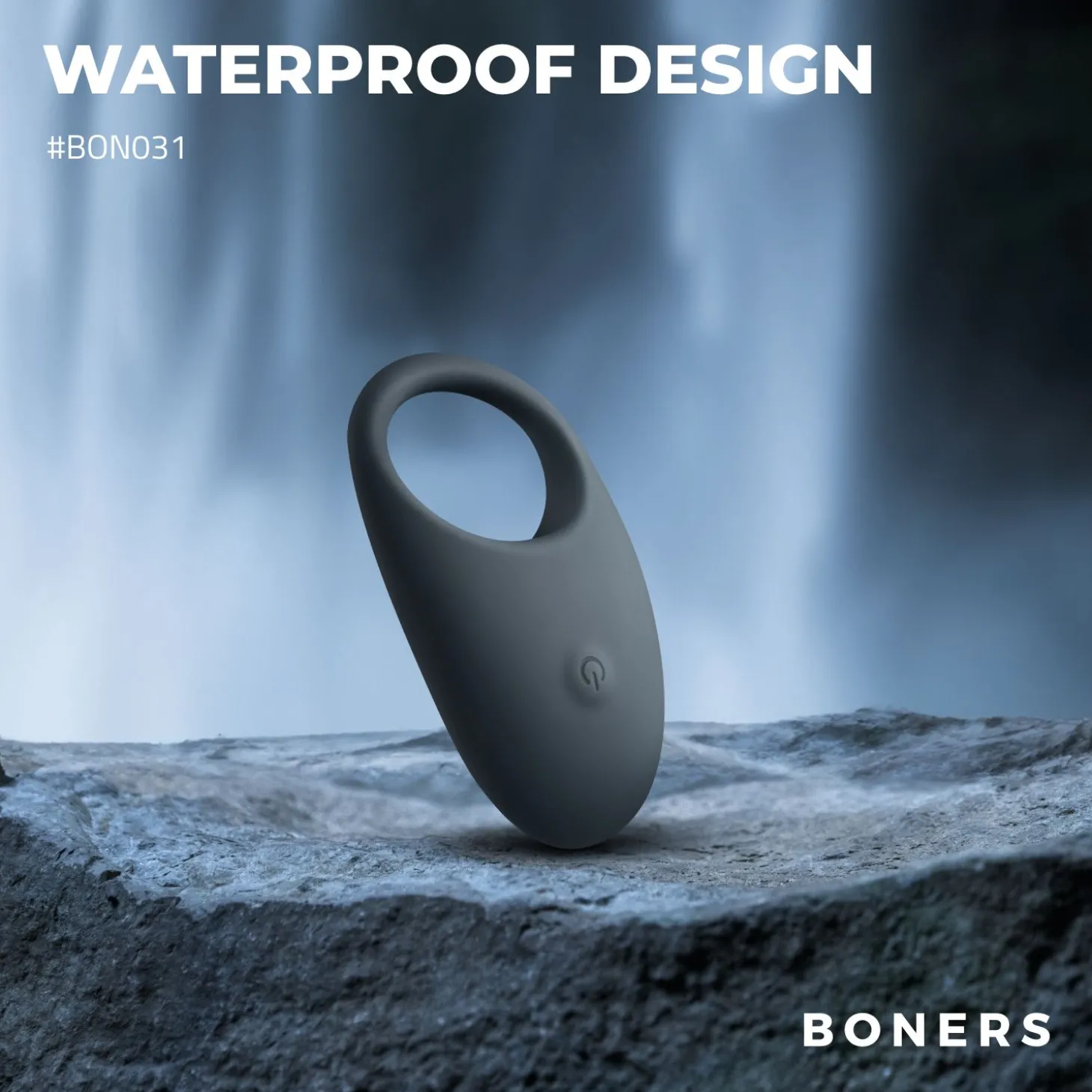 Boners - Anneau pénien vibrant - Gris