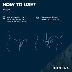 Boners - Anneau Vibrant avec Stimulation du Périnée